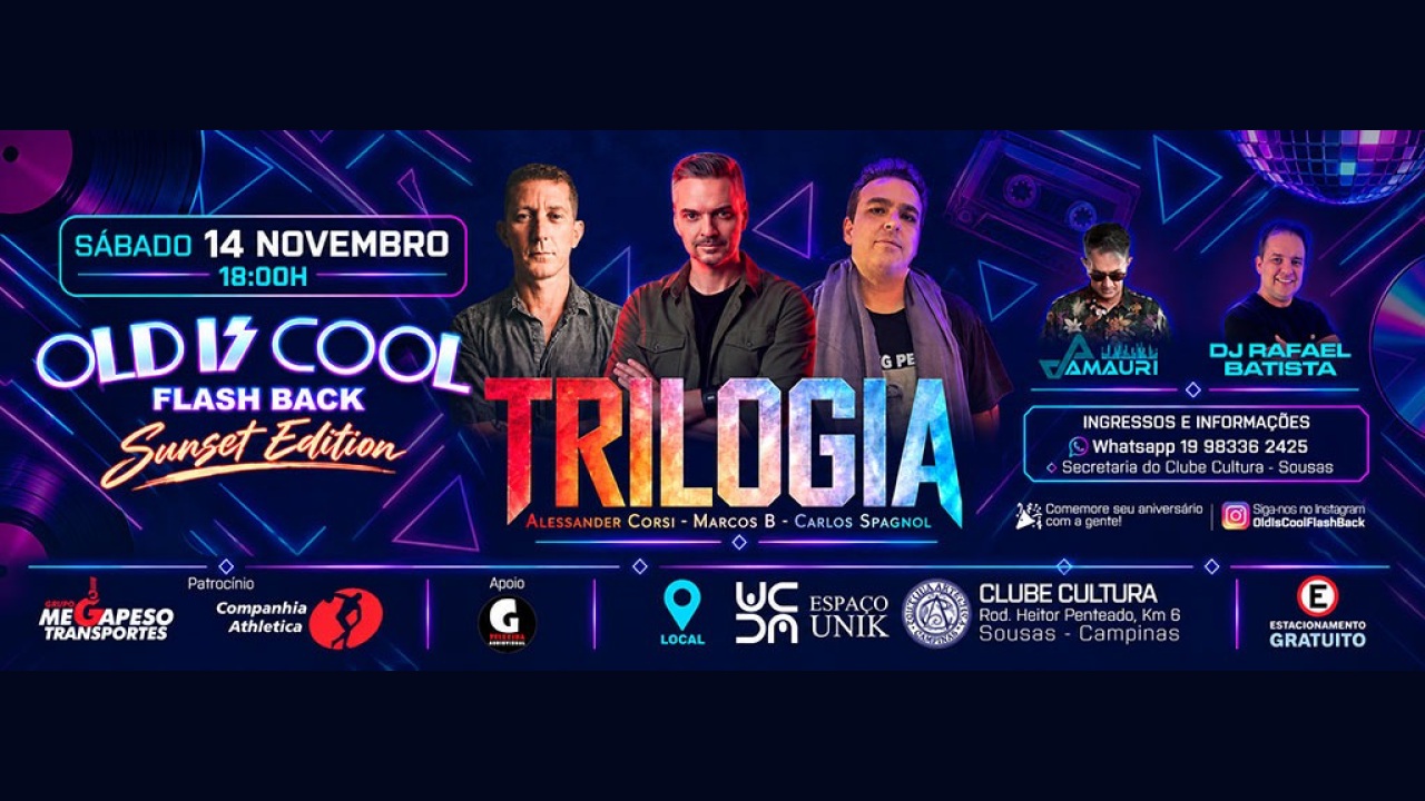 Arte do evento Old Is Cool — Sunset Edition | Trilogia